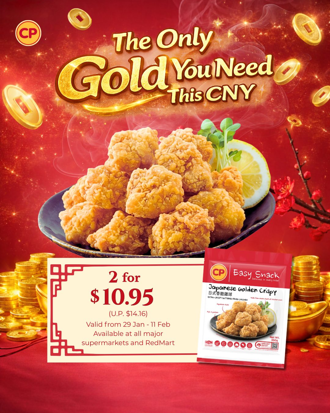 CP Foods CNY Golden Crispy static — the only gold you need this CNY