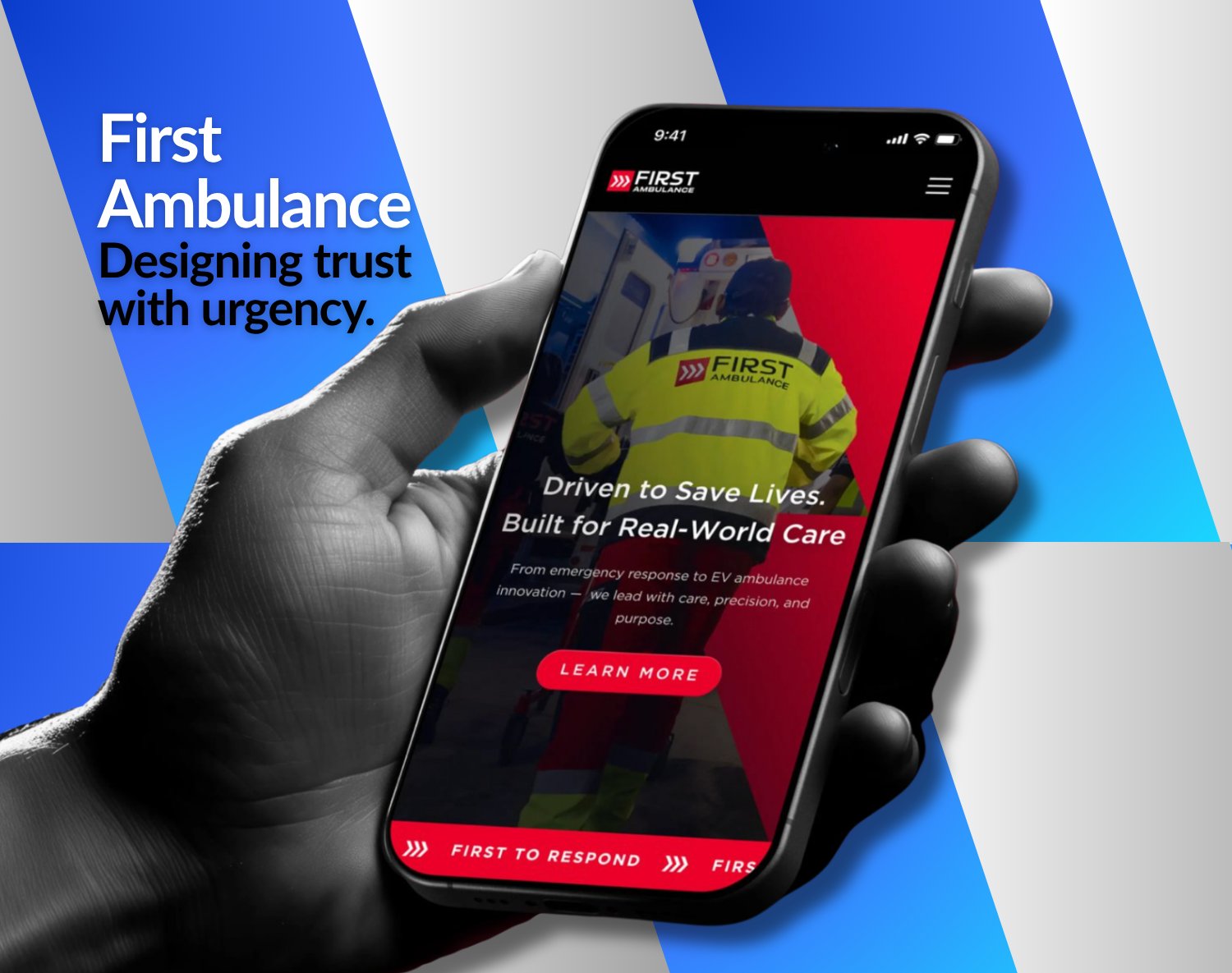 First Ambulance — EMS website & Webflow build